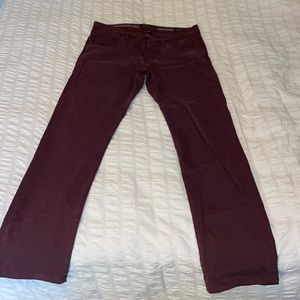 Maroon 34 Heritage Pants size 31/34 style - Courage - Mid-Rise, Straight